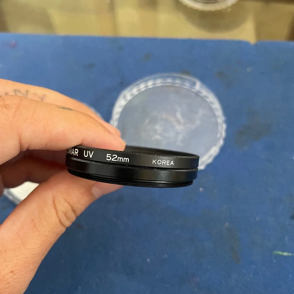 Kalimar 52mm UV and Skylight 1A Lens Filter Set Japan Korea with Case
